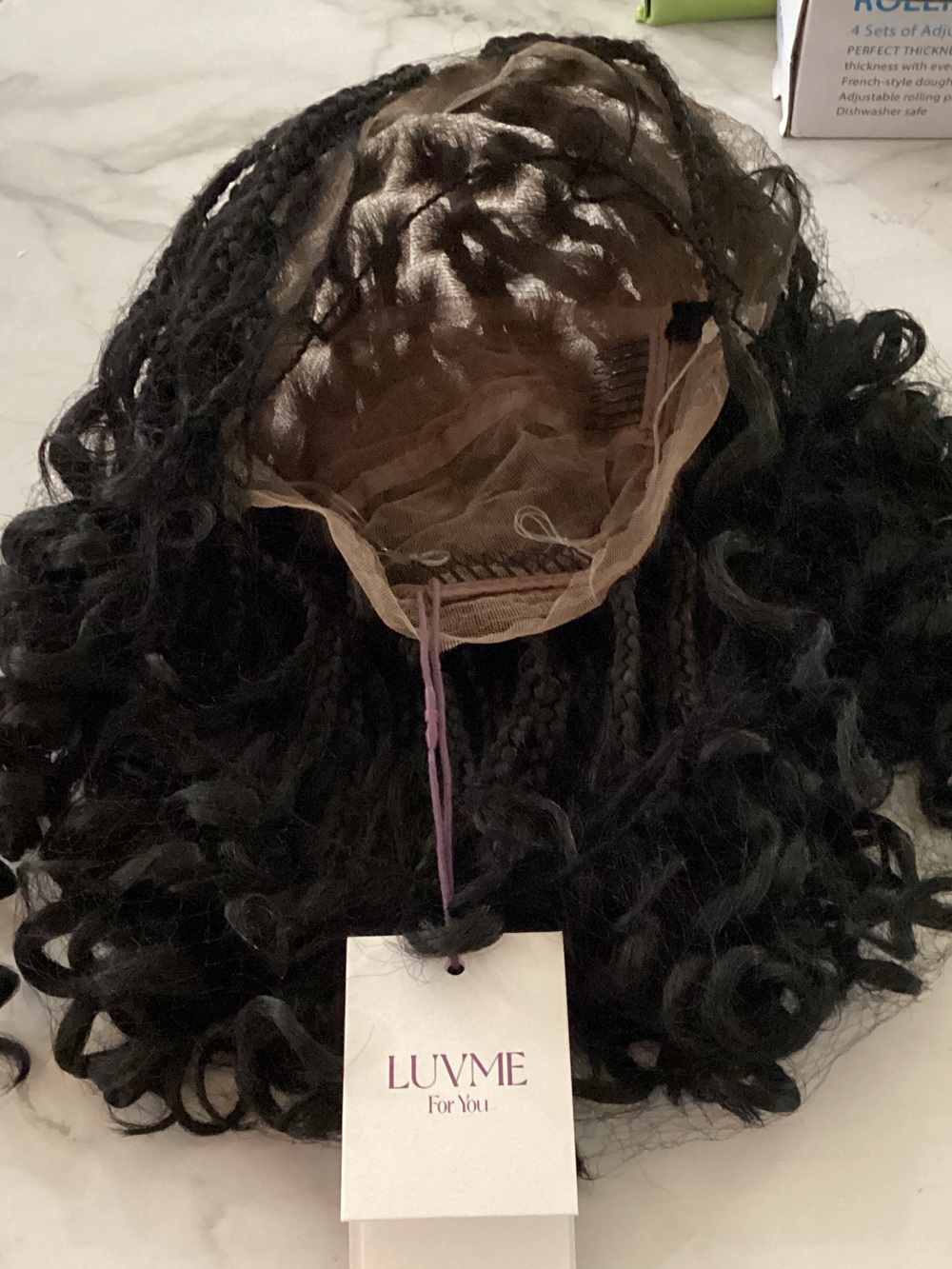 Luvme Dark Curly Bohemian Braided Wig